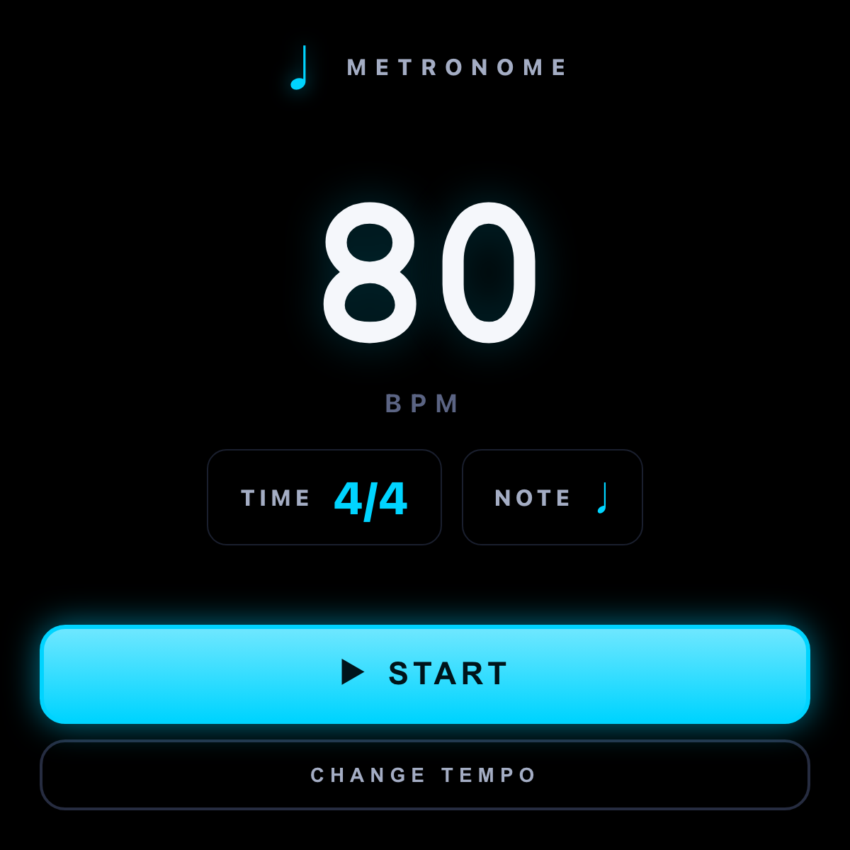 Metronome running on the Meta Ray-Ban Display