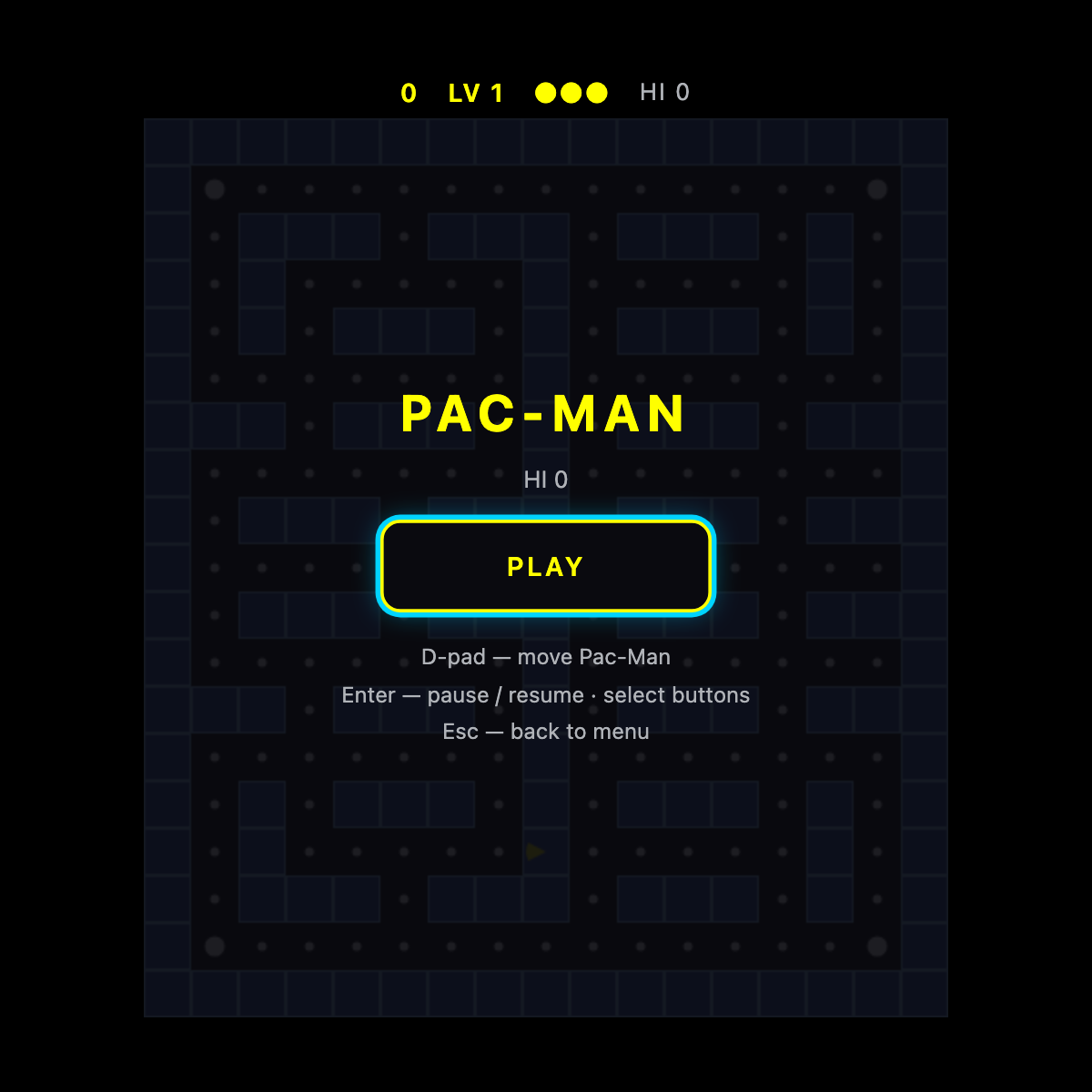 Pac-Man running on the Meta Ray-Ban Display